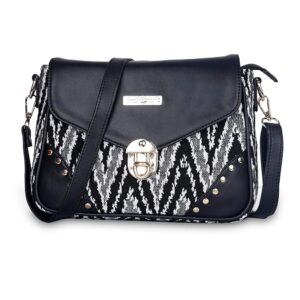 Black Jute Sling Bag For Women