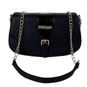 Black Stylish Sling Bags With Chain