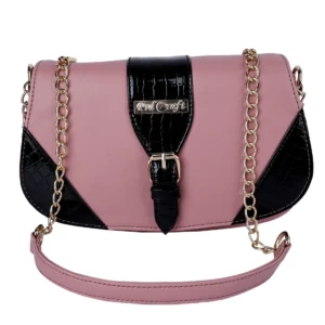Pink Stylish Sling Bags With Chain
