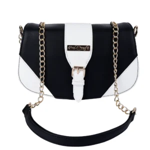 Black Stylish Sling Bags With Chain
