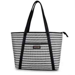 Black Travel Tote Jute Bags