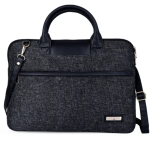 Black Office Laptop Messenger Bag