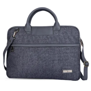 Grey Office Laptop Messenger Bag